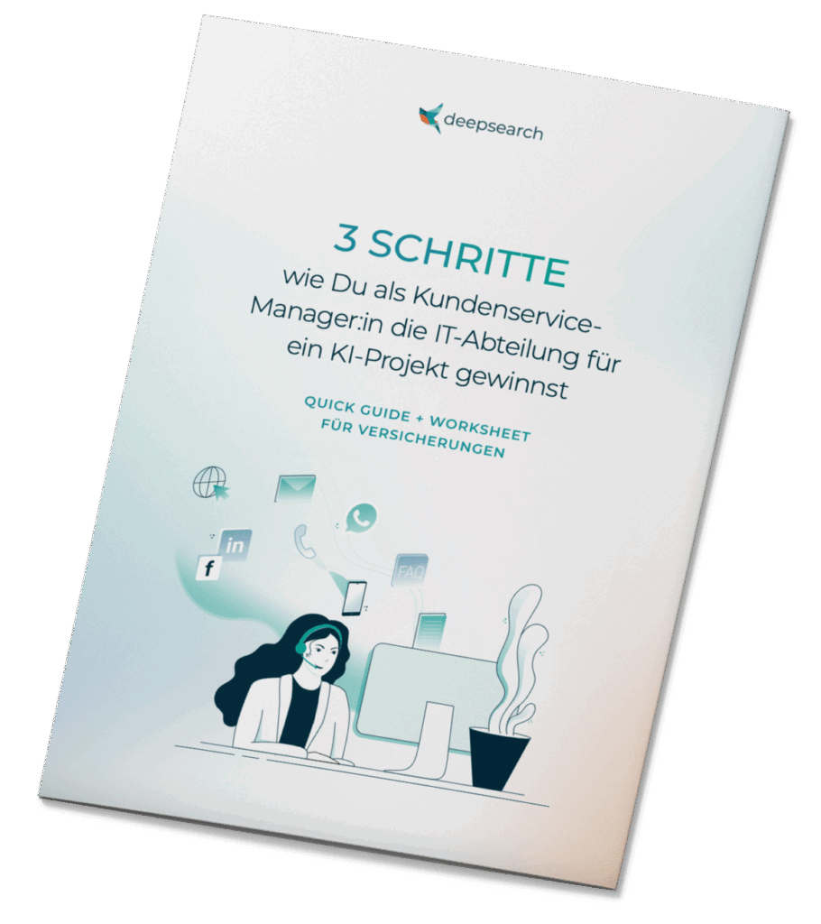 Grafik eines Folders mit Aufschrift 3 Schritte