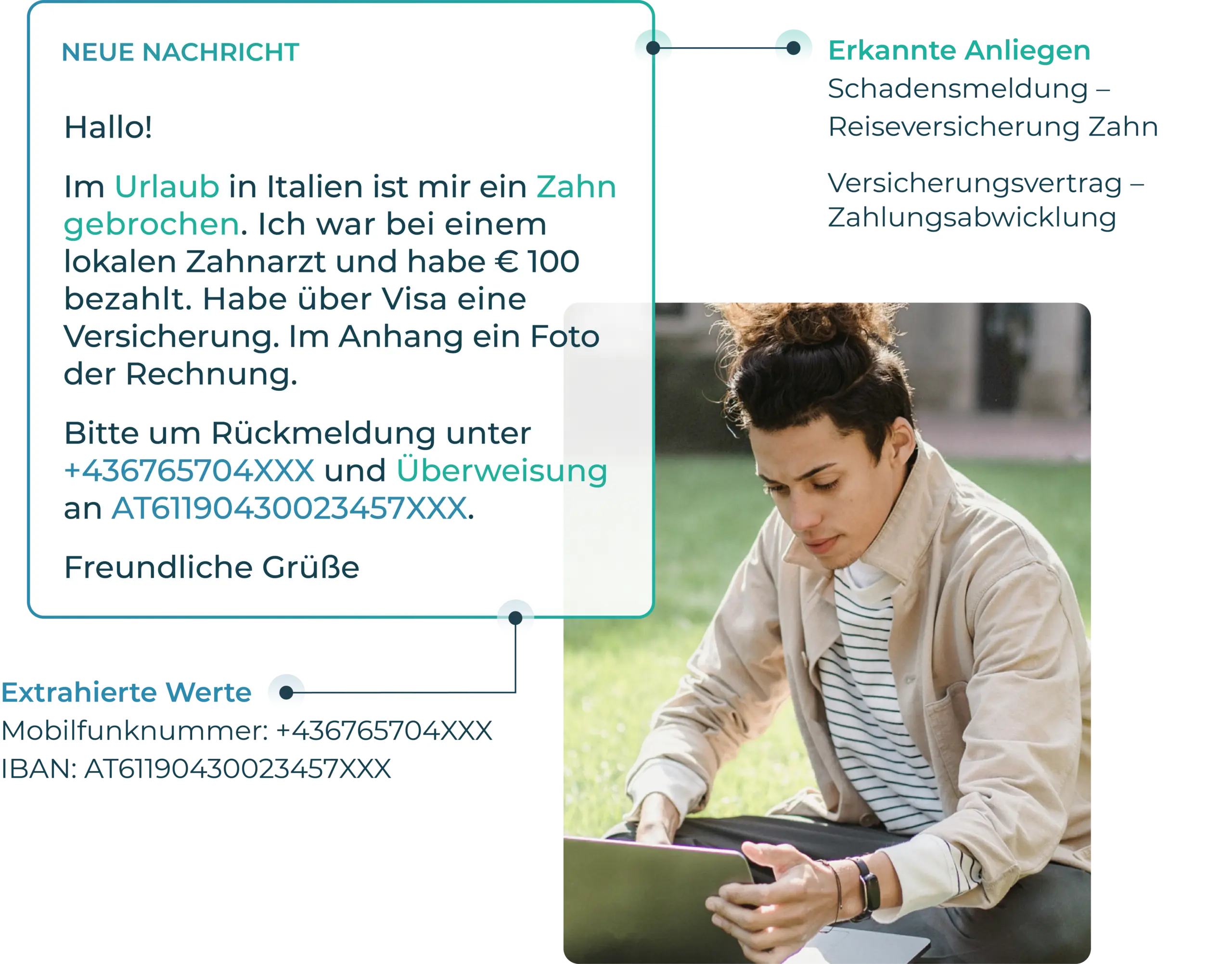 deepsearch hilft bei der Bearbeitung eines Versicherungsfalles