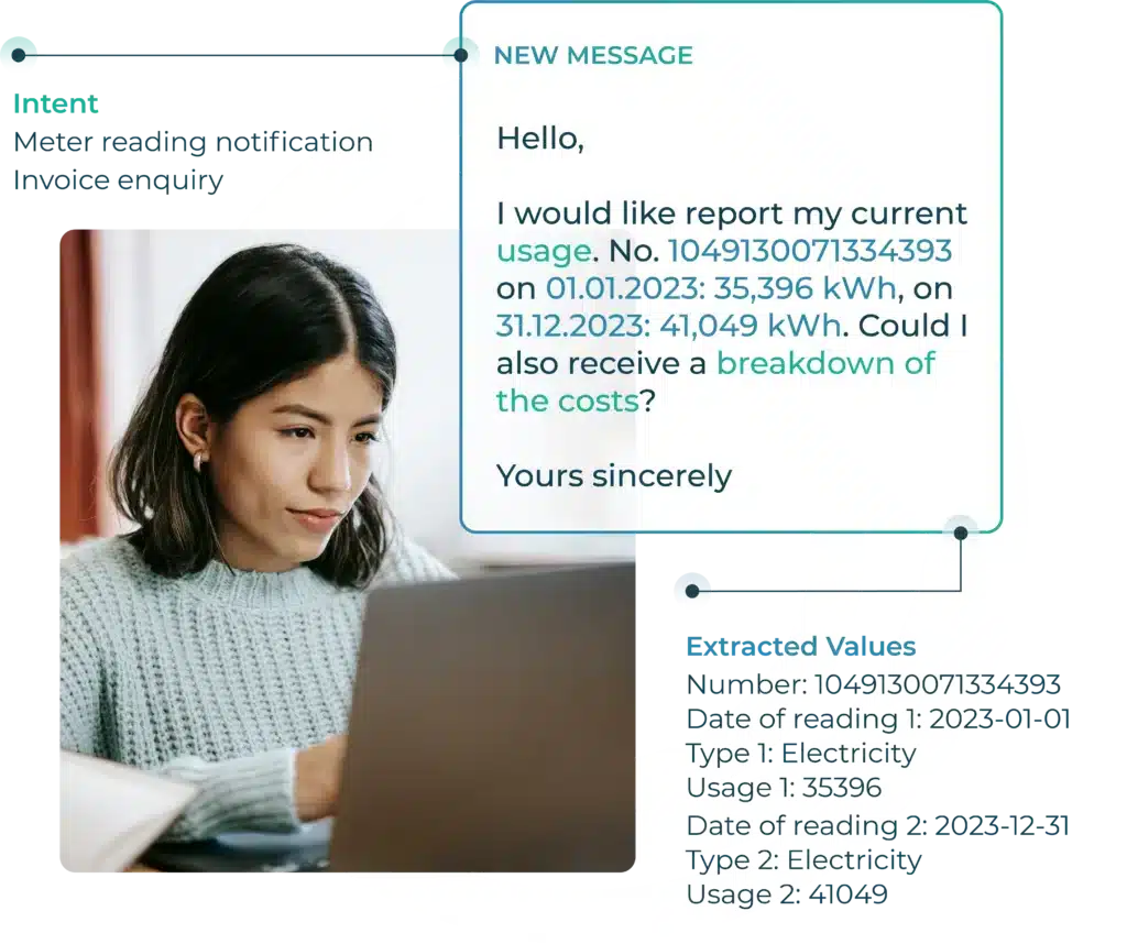 Customer uses deepsearch to evaluate her